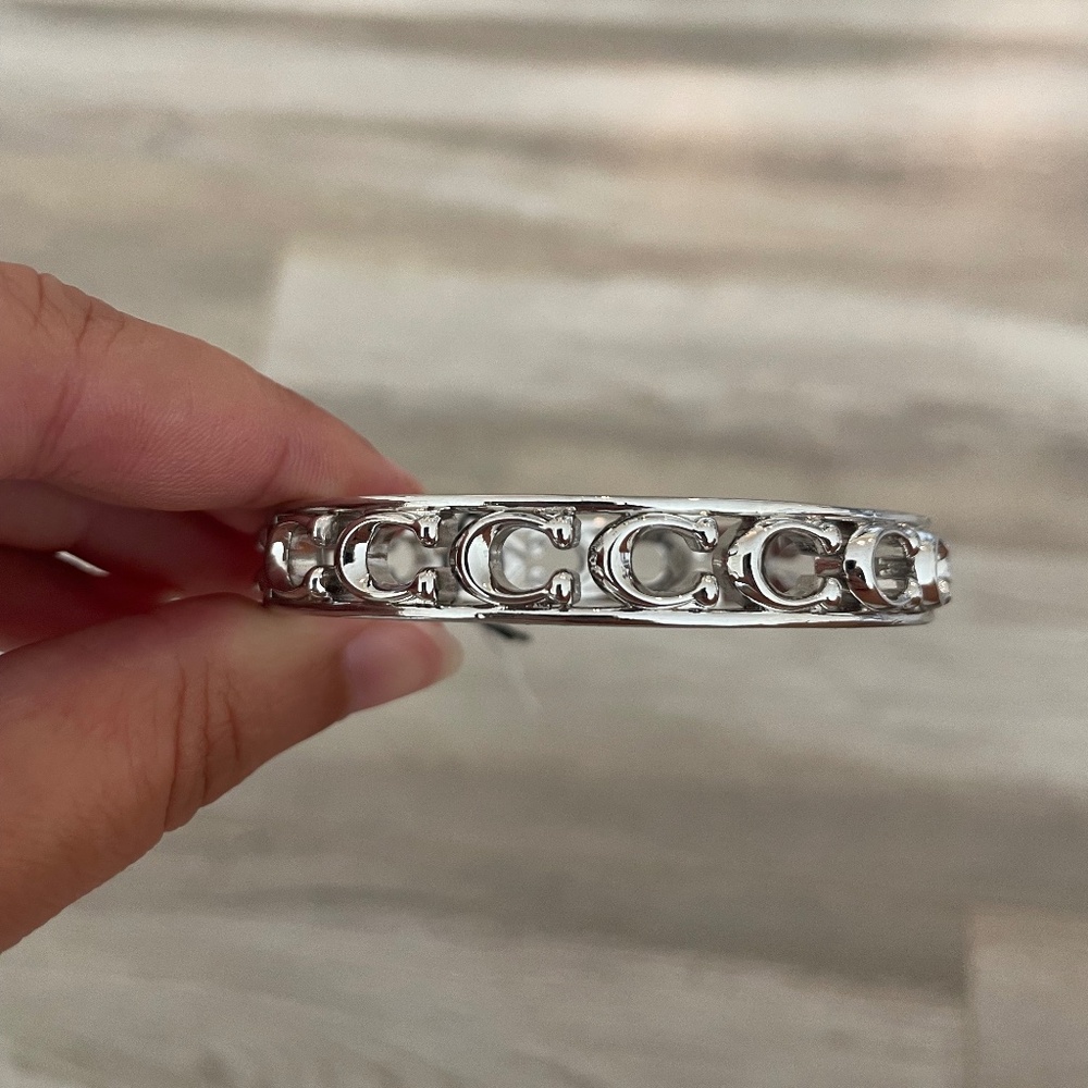Coach Signature Silver Bracelet NWT